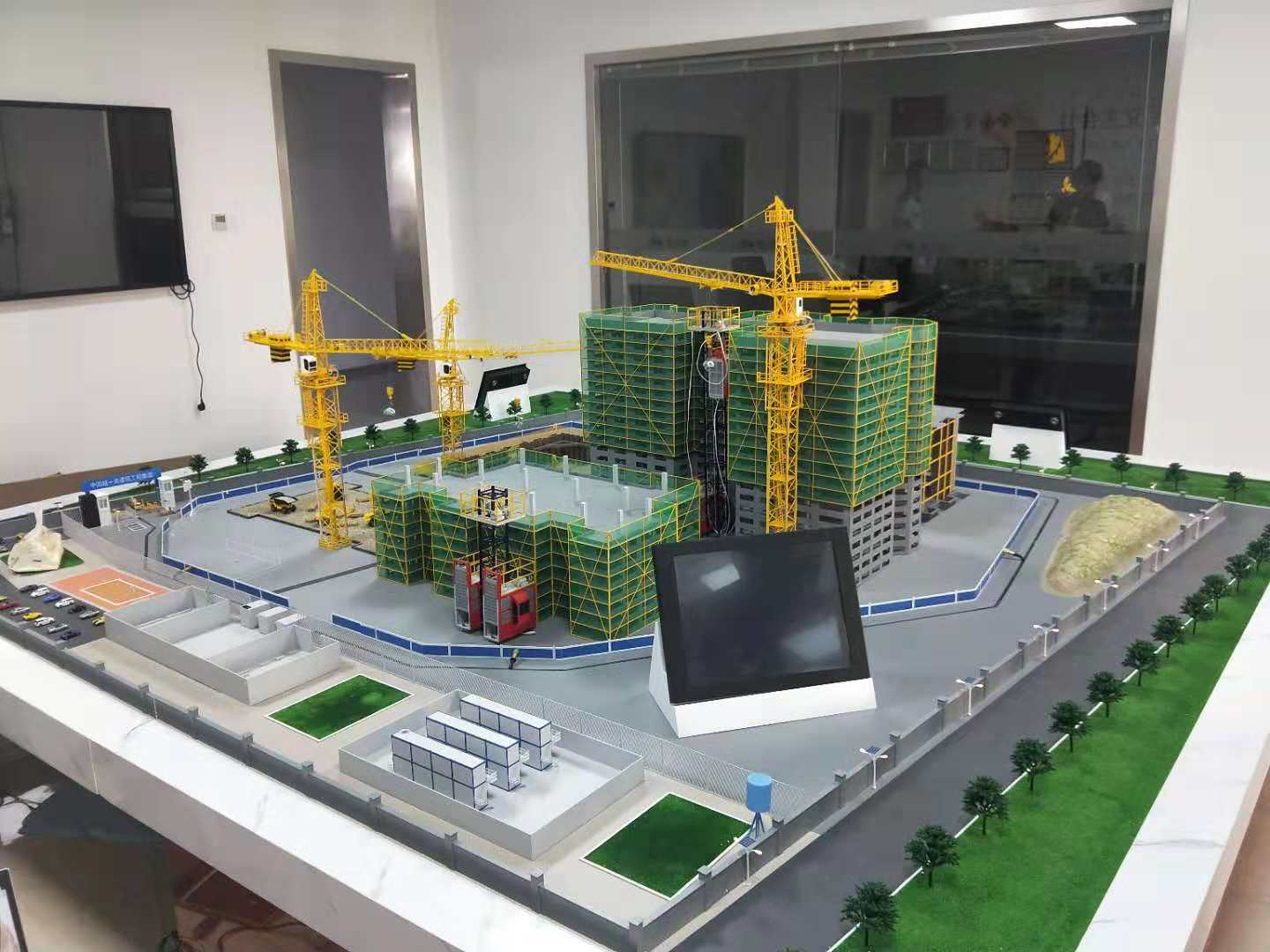 边坝县建筑施工场景模型